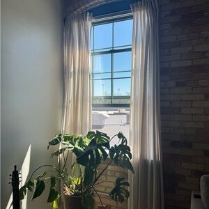 IKEA Cream Curtains Accents for a Soft Touch